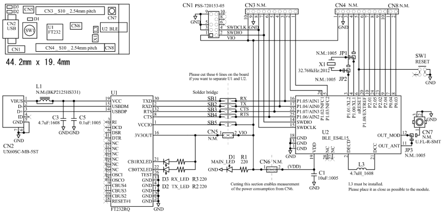 Schematic - Kaga FEI ES4L15BA1-EVB Evaluation Board